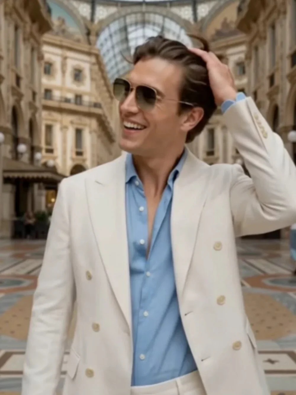 Clooney, Brosnan, Damon, Jon Bon Jovi's Fav~ OLIVER PEOPLES CLIFTON SUN MSRP$597